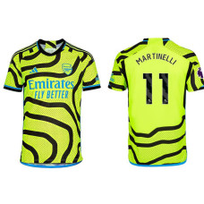 Youth 2023/24 Arsenal MARTINELLI 11 Away Green Authentic Jersey