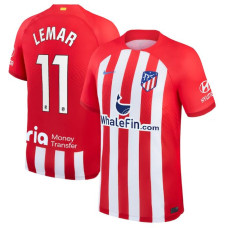 Women 2023/24 Atletico de Madrid Lemar 11 Home Red Authentic Jersey