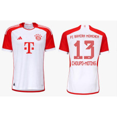 Youth 2023/24 Bayern Choupo-Moting 13 Home White Replica Jersey
