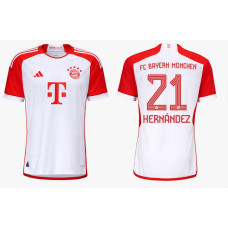 2023/24 Bayern Hernandez 21 Home White Authentic Jersey