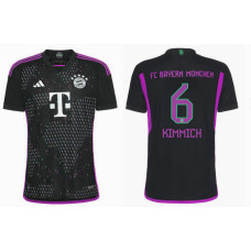 Youth 2023/24 Bayern Kimmich 6 Away Black Authentic Jersey