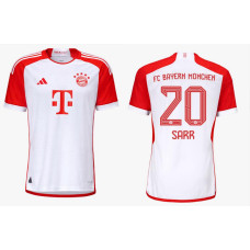 Women 2023/24 Bayern Sarr 20 Home White Authentic Jersey