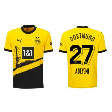 Youth 2023/24 Borussia Dortmund Adeyemi 27 Home Yellow Replica Jersey