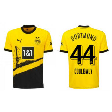 Women 2023/24 Borussia Dortmund Coulibaly 44 Home Yellow Authentic Jersey