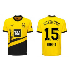Women 2023/24 Borussia Dortmund Hummels 15 Home Yellow Authentic Jersey
