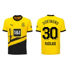 Youth 2023/24 Borussia Dortmund Passlack 30 Home Yellow Authentic Jersey