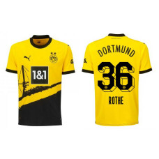 Women 2023/24 Borussia Dortmund Rothe 36 Home Yellow Authentic Jersey