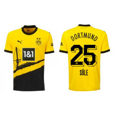 Women 2023/24 Borussia Dortmund Sule 25 Home Yellow Authentic Jersey