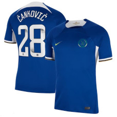 Women 2023/24 Chelsea Cankovic 28 Home Blue Authentic Jersey