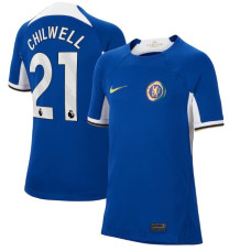 Women 2023/24 Chelsea Chilwell 21 Home Blue Authentic Jersey