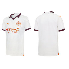 2023/24 Manchester City Away White Authentic Jersey