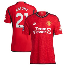 Women 2023/24 Manchester United Antony - 21 Home Red Authentic Jersey