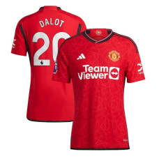 Women 2023/24 Manchester United Diogo - 20 Home Red Authentic Jersey