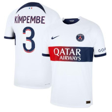 Women 2023/24 Paris Saint-Germain Kimpembe 3 Away White Authentic Jersey