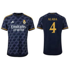 2023/24 Real Madrid Alaba - 4 Away Navy Authentic Jersey