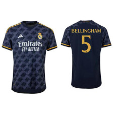 2023/24 Real Madrid Bellingham - 5 Away Navy Authentic Jersey