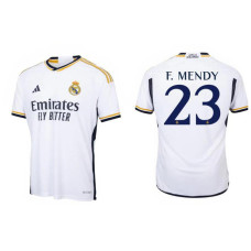 Women 2023/24 Real Madrid F. Mendy - 23 Home White Authentic Jersey