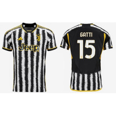 2023/24 juventus 15 - GATTI Home White And Black Authentic Jersey
