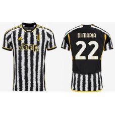 2023/24 juventus 22 - DI MARIA Home White And Black Authentic Jersey