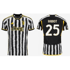 Women 2023/24 juventus 25 - RABIOT Home White And Black Authentic Jersey
