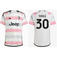 Women 2023/24 juventus 30 - SOULE Away Pink And Black Authentic Jersey