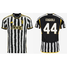 Women 2023/24 juventus 44 - FAGIOLI Home White And Black Authentic Jersey