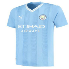 CUSTOM 2023/24 Manchester City Home Blue Authentic Jersey