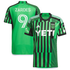 Men's Austin FC Home Green and Black Zardes,Gyasi - 9 Authentic 2023/24 Jersey