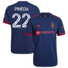 Youth Chicago Fire Home Navy Pineda,Mauricio - 22 Authentic 2023/24 Jersey