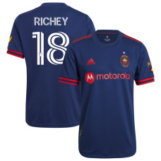 Men's Chicago Fire Home Navy Richey,Spencer - 18 Authentic 2023/24 Jersey