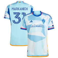 Youth Colorado Rapids Away Blue Markanich,Anthony - 31 Authentic 2023/24 Jersey