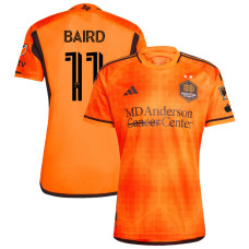 Men's Houston Dynamo FC Home Orange Baird,Corey - 11 Authentic 2023/24 Jersey