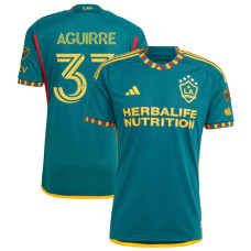 Youth LA Galaxy Away Green Aguirre,Daniel - 37 Authentic 2023/24 Jersey