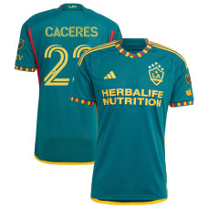 Youth LA Galaxy Away Green Caceres,Martin - 22 Authentic 2023/24 Jersey