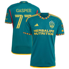 Youth LA Galaxy Away Green Gasper,Chase - 77 Authentic 2023/24 Jersey