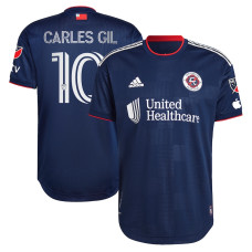 Youth New England Revolution Navy Home Carles Gil- 10 Replica 2023/24 Jersey