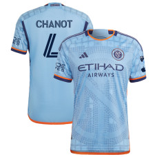Men's New York City FC Home Blue Chanot,Maxime - 4 Authentic 2023/24 Jersey