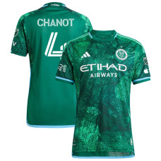 Men's New York City FC Third Green Chanot,Maxime - 4 Authentic 2023/24 Jersey