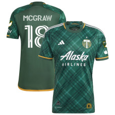 Men's Portland Timbers Home Green McGraw,Zac - 18 Authentic 2023/24 Jersey