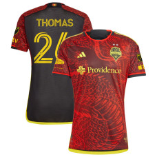 Youth Seattle Sounders FC Away Red Thomas,Andrew - 26 Authentic 2023/24 Jersey