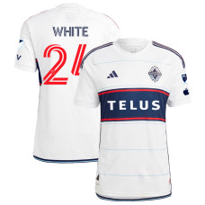 Men's Vancouver Whitecaps FC Home White White,Brian - 24 Replica 2023/24 Jersey