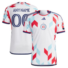 CUSTOM Chicago Fire Away White Authentic 2023/24 Jersey