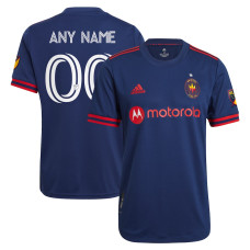 CUSTOM Men's Chicago Fire Home Navy Authentic 2023/24 Jersey